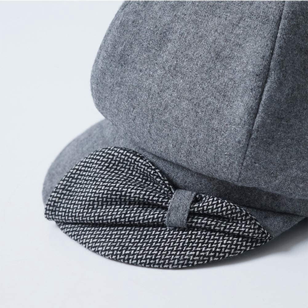 Wool Felt Newsboy Hats for Women Beret 