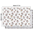 thumbnail image 6 of White Cow Scarf Pattern Summer Placemats Table Placemats Set Of 4-Linen Kitchen Washable Placemats Table Mats 11.8"x17.7" Non-Slip Heat Resistant, 6 of 6