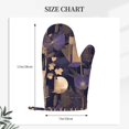 thumbnail image 2 of A Pair Of Heat Insulation And Anti-Perm Gloves 7×11in Thick Anti-Perm Palm With Silicone Piece Lanyard Design Is Easy To Hang Darkorchid Geometric Lines Hand-Drawn Sketch_1, 2 of 8