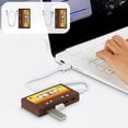 thumbnail image 1 of Sentmoon Tape Shaped Multiport USB Hub Multifunction Laptop Splitter Charging Data Transfer Multi-Device Connection Cord Organizer Desk Accessory Compatible with Computer Tablet, 1 of 8