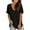 Black#women's tie dye t-shirts, variant on Moxiu Tie Dye T Shirts for Women Cuffed Short Sleeve V-Neck Tunics Loose Casual Tee T-Shirt Summer Gradient Tops Plus Size 2025 Wine,XXL