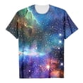 thumbnail image 1 of Chemises pour Filles Galaxie Manches Courtes Col Rond Imprimé 3D Pailleté Vêtements pour Bébés Filles Or 3-4 Ans, 1 of 3