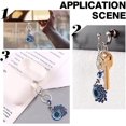 thumbnail image 7 of 2Pcs Evil Eye Keychain Charms Blue Evil Eye Keychain Pendants with Lobster Claw Clasp and Jump Ring Peacock Keychain Decoration Accessories for Jewelry Making DIY Keychain Crafts, 7 of 7