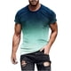 thumbnail image 1 of Mens Casual Pantalones Cortos Raya Impresión Suéter Fitness Deportes Camiseta, Poliéster Cuello Redondo Blusa para Al Aire Libre, Diario Y Primavera Verano Desgaste, 1 of 5
