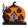 thumbnail image 3 of Halloween Tabletop Figurine Bedroom Props Pumpkin House Battery Operated House Growing Figurine Sign Multipurpose LED Wood Statue Party Kitchen, 3 of 9