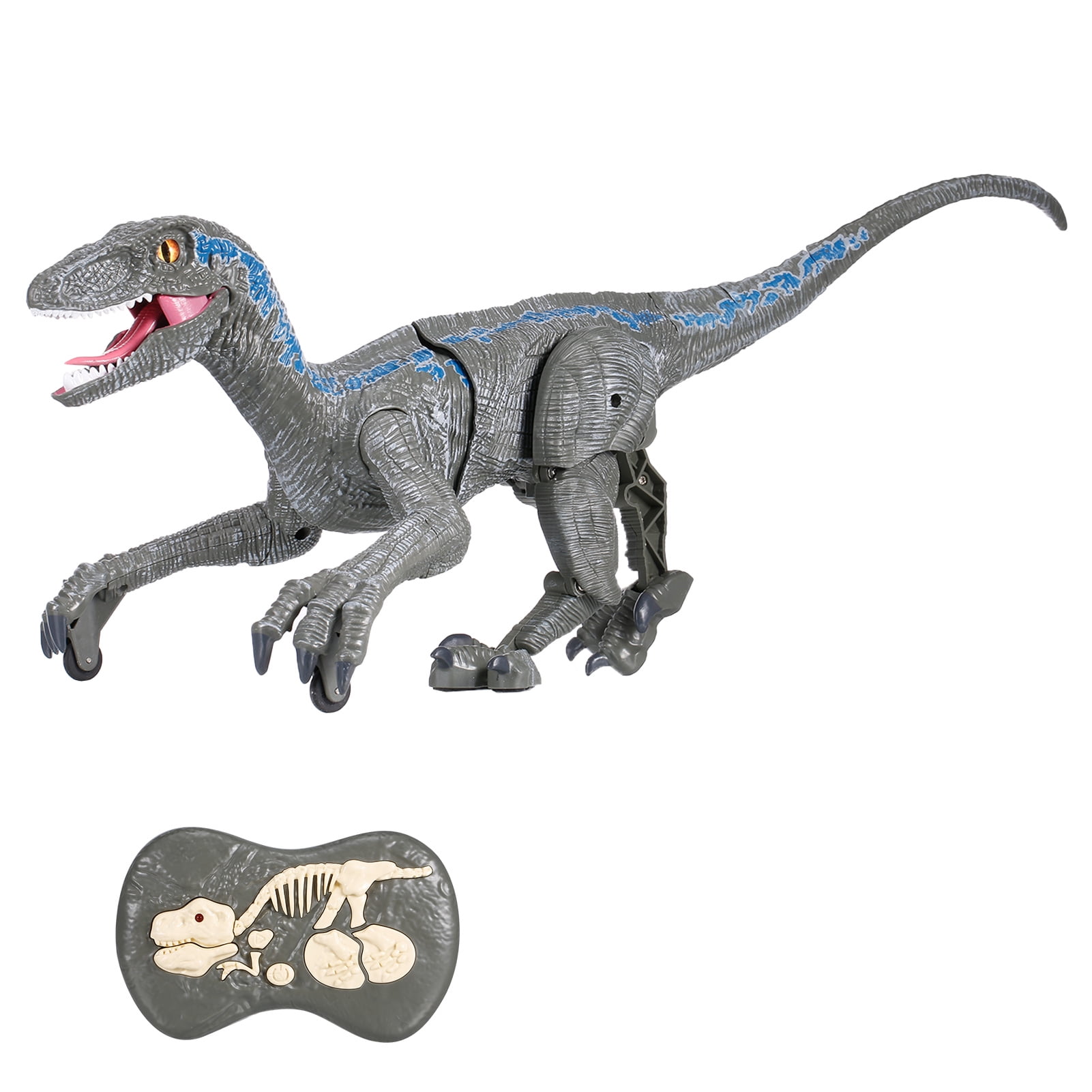 SM180 Remote Control Dinosauria Velociraptor Toy Big Walking Velociraptor LED Light Roaring 2.4