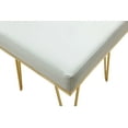 thumbnail image 4 of Chic Home Catha Square Ottoman PU Leather Upholstered Hairpin Legs, 4 of 5