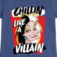 thumbnail image 3 of Disney Villains - Cruella Chillin Like A Villain - Toddler & Youth Girls Short Sleeve Graphic T-Shirt, 3 of 5