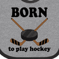 thumbnail image 4 of Inktastic Future Hockey Player Born to Play Hockey Boys Baby Bib, 4 of 4