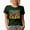 Military Green, variant on Front Office Crew, Company Employees Themed, Groovy Retro Wavy Text Merch Gift, Black T-Shirt, 3XL