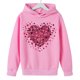 thumbnail image 4 of Sudadera con capucha y estampado de corazón de San Valentín, sudadera de manga larga para niños y niñas, chaqueta para niñas de talla mediana y grande., 4 of 7