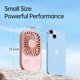 thumbnail image 3 of Handheld Fan Mini Fan, Portable Small Fan with Stand, USB Rechargeable Eyelash Fan, 3 Speeds, Makeup Fan Eyelash Fan for Office Outdoor Travel - Pink, 3 of 5