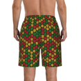 thumbnail image 3 of Kdxio Color Music1 Pattern Mens Casual Shorts - Drawstring Summer Beach Sports Shorts for Men, 3 of 5