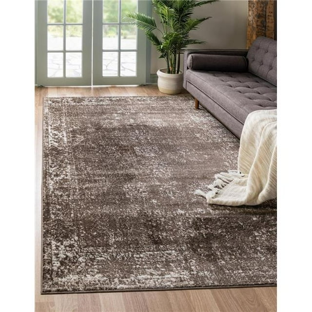 Unique Loom 3141407 2 Pi 2 Po x 3 Pi Casino Sofia Tapis Rectangulaire&44; Brun