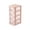 Pink, variant on JOGZMZ 4-Tier Clear Plastic Desktop Drawer Organizer with Dust-Proof Lid for Cosmetics and Office Supplies