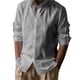 thumbnail image 2 of pstuiky Camisas de manga larga de invierno para hombre, Camisa de hombre de lino y color liso con cuello alto y ventilación, manga larga tops de invierno para hombre xxxl, 2 of 6