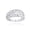 White, variant on Solid Gold Diamond Cut Croissant Dome Ring (14K Yellow Gold,Size 9)