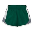 thumbnail image 1 of soffe women's juniors shorty short, dark green/gunmetal, medium, 1 of 1