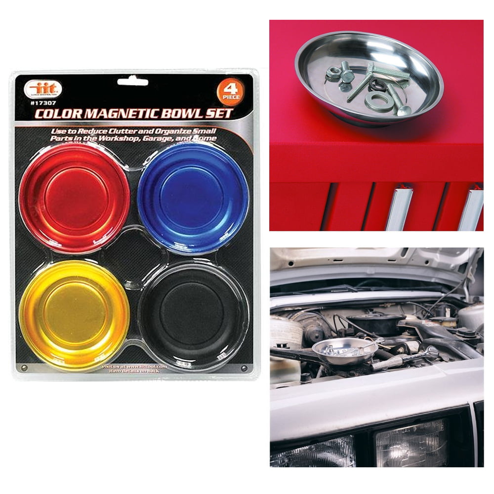 3'',4'',6'' 3pcs Magnetic Parts Dish Bowl Car Tool Mechanic Garage 
