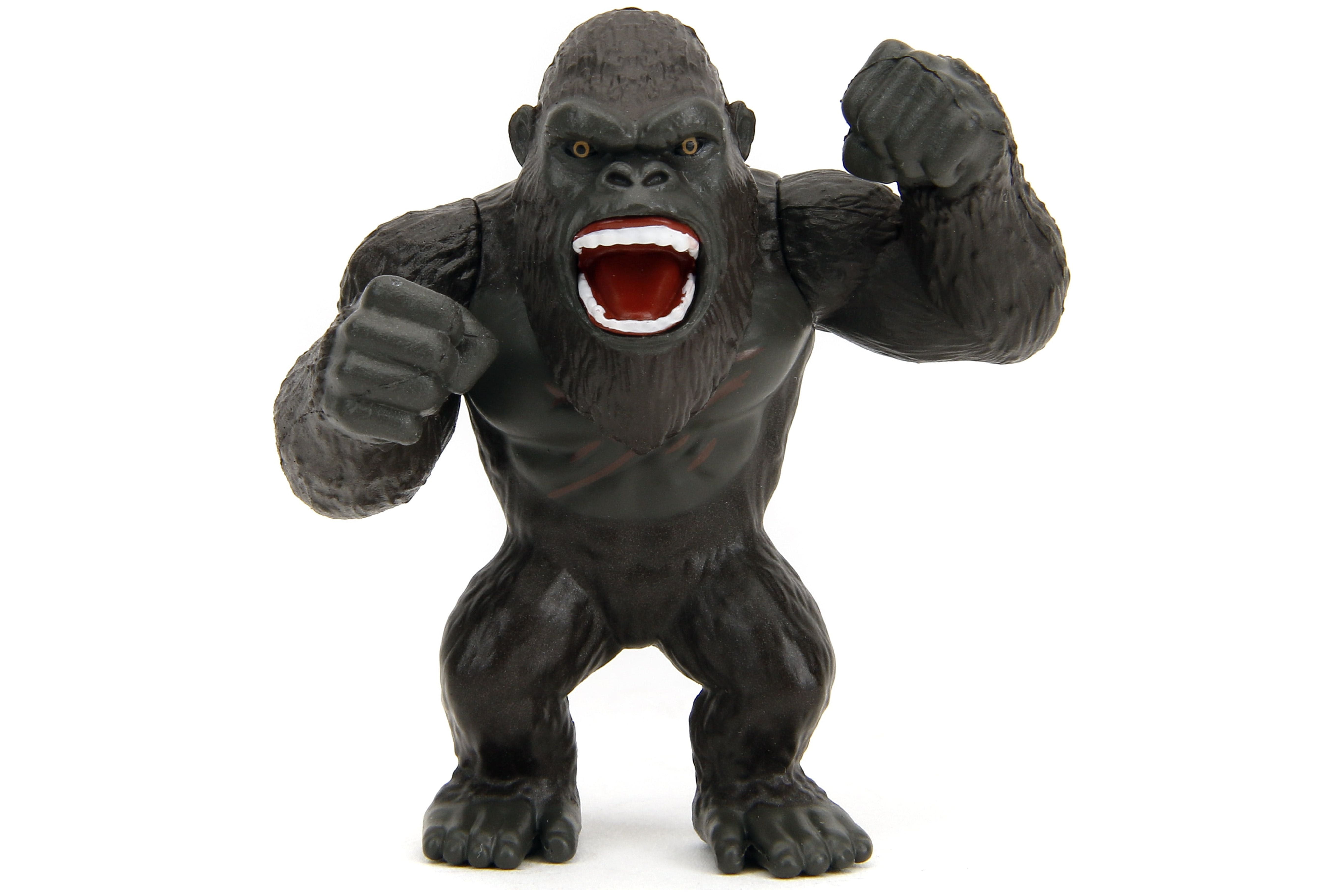 Jada Godzilla x Kong Metalfigs 4 Pack, 2.5" Die-Cast Figures(Godzilla, King Kong, Skar, Shimo), Ages 8+