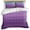 Purple, variant on 3 Piece Teal Pimk Ombre Duvet Cover Set Twin Size,Microfiber Comforter/Quilt Cover with Corner Ties and 2 Pillowcases,Modern Geometric Striped Abstract Art All Season Soft Bedding with Zipper Closure