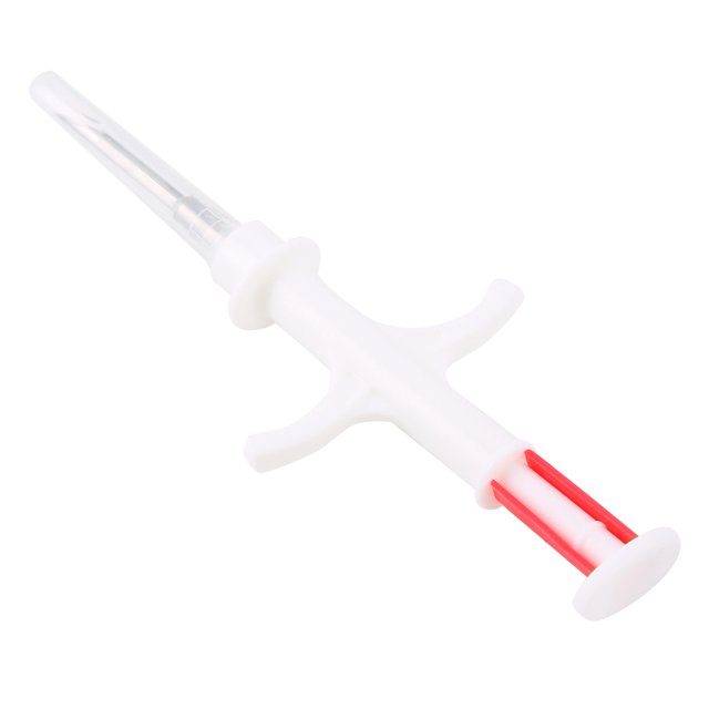 Transpondedor de cristal RFID con microchip animal 134,2 K/125 K FDX B con jeringa para perro mascota 2,12*12mm