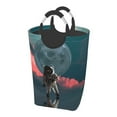thumbnail image 1 of DouZhe 50L Rectangular Laundry Basket, Moon Planet Space Astronaut Prints Waterproof Foldable Laundry Hamper with Aluminum Handles, 1 of 6