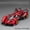 V12 Red, variant on Alloy Supercar Model, 1:32 Scale Pull Back Toy Car with Light & Sound, Openable Doors & Hood, Multiple Colors
