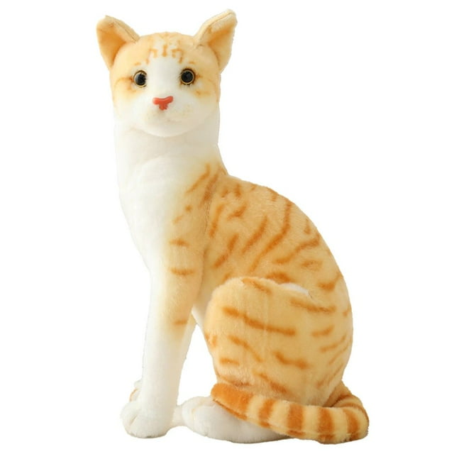 EIGTHTAIL Cat Stuffed Animal 35cm Cozy Companion Stuffed Cat Fun Expression Snuggly Plush Stuffed Animal Cat Style6