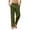 Army Green, variant on Enjoytime Casual Pants for Men Solid Color Elastic Waist Plus Size Pants Workout Yoga Pants Trousers for Men with Pockets Khaki S