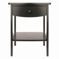 thumbnail image 3 of Winsome Claire Curved Nightstand, Accent Table, Black Finish, 3 of 10