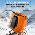 thumbnail image 5 of Ipx5 Waterproof Wearable Waist Fan, Mini Personal Air Conditioner Cooler With Led Digital Display & Built-In Flashlight, for Outdoor Work Hiking Camping Fishing Construction Jobs, 4in, Gray, 5 of 7