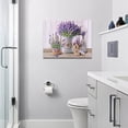 thumbnail image 2 of Lavender Wall Art Country Floral Canvas Prints Painting Rustic Purple Flower Pictures Framed Artwork Home Decor for Bathroom Dining Living Room 16"x12", 2 of 6