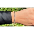 thumbnail image 2 of Blue Sapphire with CZ diamond oval Tennis Bracelet,14K Gold plated Blue Bracelet Blue Sapphire, silver Bracelet, Bracelet gift for her by Pinkcityshopstore, 2 of 4