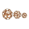 thumbnail image 2 of 8", 6", 4"D Copper Aluminum Geometric Sculpture, by DecMode (3 Count), 2 of 11