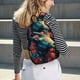 thumbnail image 5 of Disketp Colorful Flower Goat print Canvas Backpack Lightweight Travel Daypack Student Rucksack Laptop Backpack-Small, 5 of 5