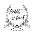 thumbnail image 1 of Custom Self Inking Save The Date Stamps Personalized Round Wedding Stamp Invitation Gift, 1 of 1