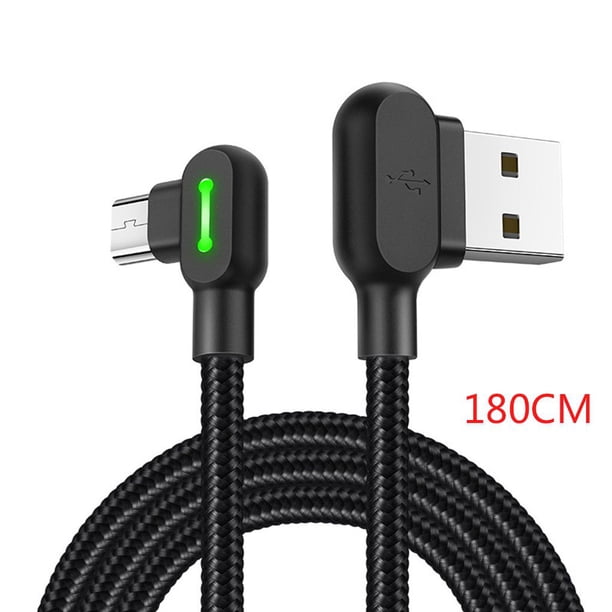 Cable de datos trenzado de nailon Mcdodo Tipo de codo Cable de transmisión de datos de carga de línea micro Reemplazo para Android Vogacara DZ4592-03B