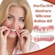 thumbnail image 4 of 2 piezas de kit de rebase de silicona, natural y cómodo, carillas dentales para hombres y mujeres (juego de dientes superiores) Carilla superior Instant Smile, 4 of 5