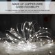 thumbnail image 5 of Cadena Botón De Luz De Hadas Funciona Con Pilas De Agua Lámpara De Alambre De Cobre Lámpara De Cadena Para Interiores Y Exteriores De Boda De Navidad (Color Blanco Cálido) 3M / 9.8Ft 30-Led Luces Speravity HA026113-02, 5 of 5