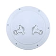 thumbnail image 2 of S SERENABLE Marine Boat Deck Cover Reinforced Two Rotatable Handles Inspection Lid White, 2 of 9