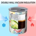 thumbnail image 2 of 12oz Coffee Tumblers Pioneer Flower Stainless Steel Vacuum Insulated Travel Tumbler Coffee Cups Mug with Lid and Straw with Cleaning Brush for Cold & Hot Drinks, 2 of 5