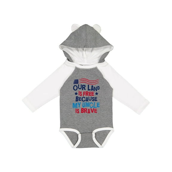 Inktastic Military Uncle Proud Nephew Freedom Boys or Girls Long Sleeve Baby Bodysuit
