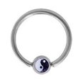 thumbnail image 1 of Ying Yang Bague de Perles Logo Captif, 1 of 2