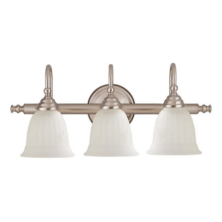 

Savoy House 8-1062-3-SN Brunswick 3 Light Bathroom Vanity Light (24 W x 9 H)
