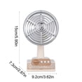 thumbnail image 3 of JZCHUNTOY Vintage Table Desk Fan, 3 Speed Low Noise Small Desktop Fan, Portable Lightweight Retro Design Air Cooler for Home, Office, Bedroom, Desktop and Small Space Cooling, 3 of 6