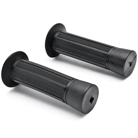 Krator Black Motorcycle Handle Bar Hand Grips 7/8" Pair Compatible with Honda Rebel Fury Scrambler Custom Hawk