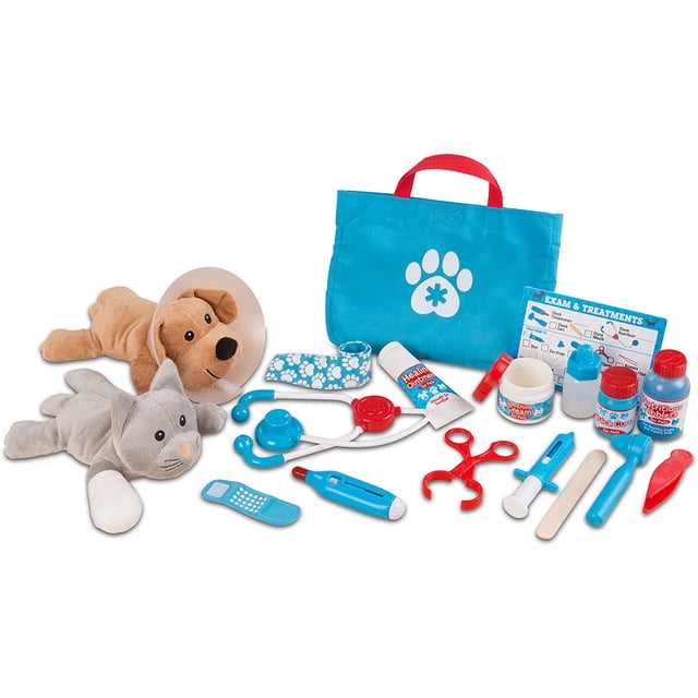 Juego de Veterinaria para Mascotas Melissa & Doug con 24 Accesorios Perro y Gato de Felpa Infantil Melissa & Doug MD834353