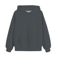 thumbnail image 4 of KAUOD Teen Girls Oversized Hoodies Cotton Trendy Pullover Sweatshirts Tops with Pockets Kids Plain Cute Hoodie Clothes, 4 of 5