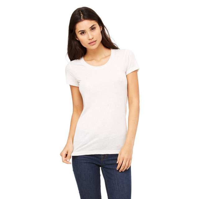 The Bella + Canvas Ladies Triblend Short Sleeve T-Shirt - OATMEAL TRIBLEND - M